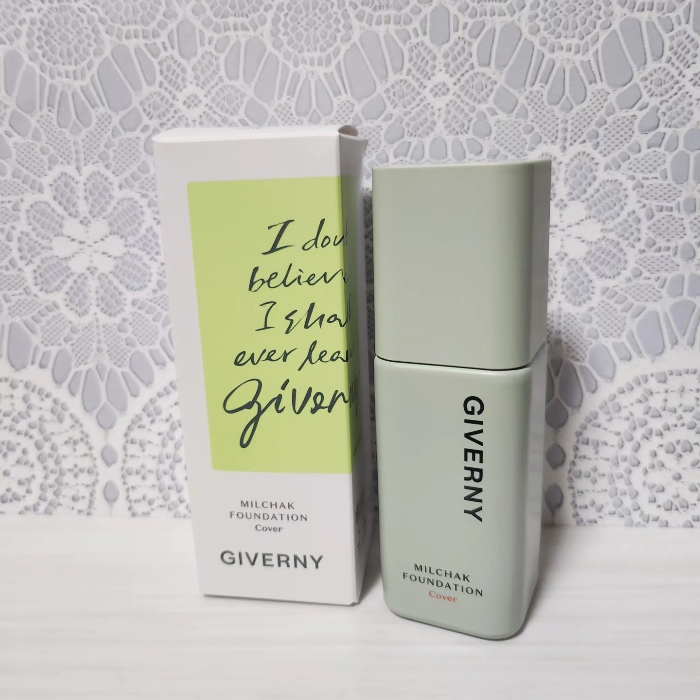 ジヴェルニー 密着カバーファンデーション 22NW ナチュラルベージュ/GIVERNY/リキッドファンデーションを使ったクチコミ（1枚目）