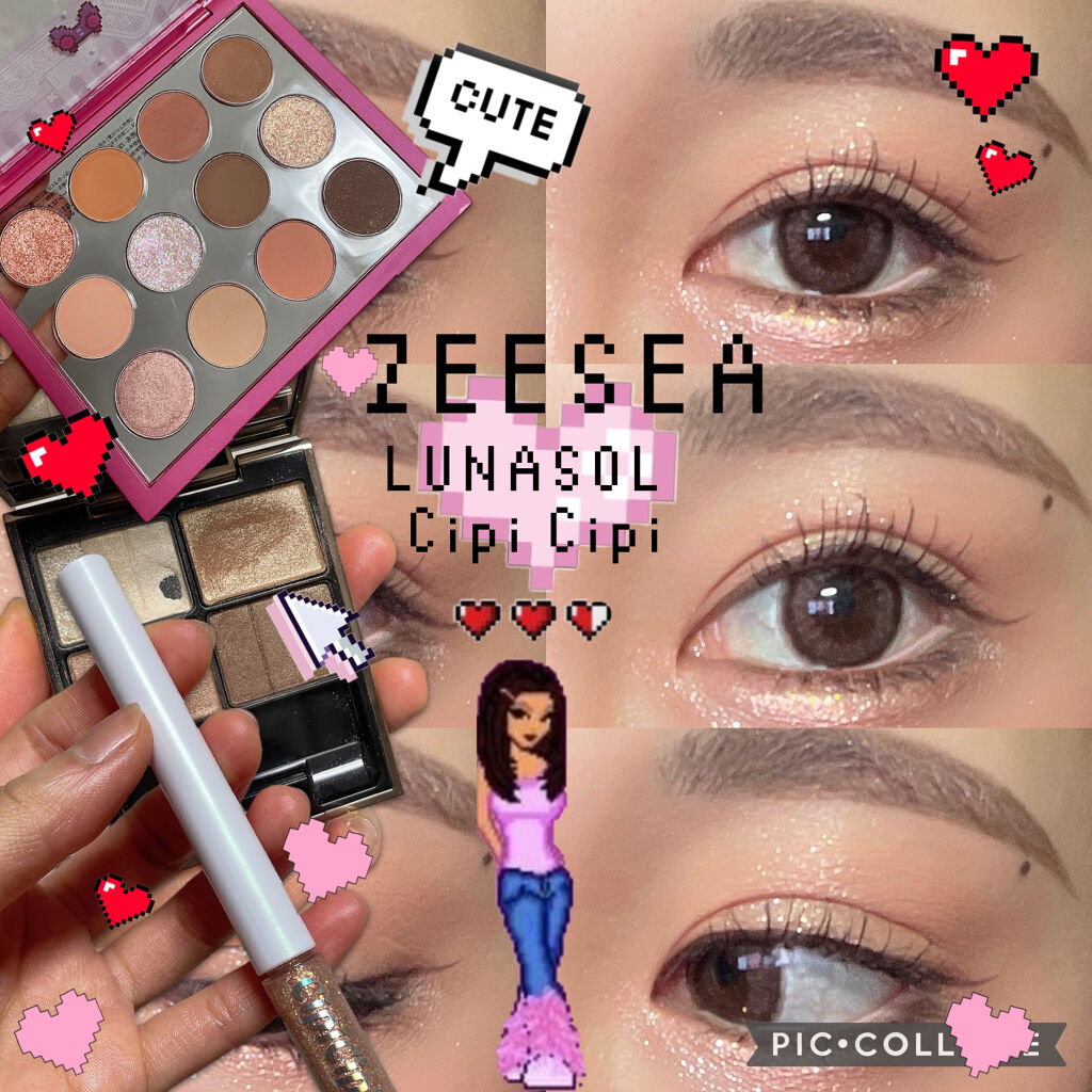 スリーディメンショナルアイズ/LUNASOL/アイシャドウパレットを使ったクチコミ（1枚目）