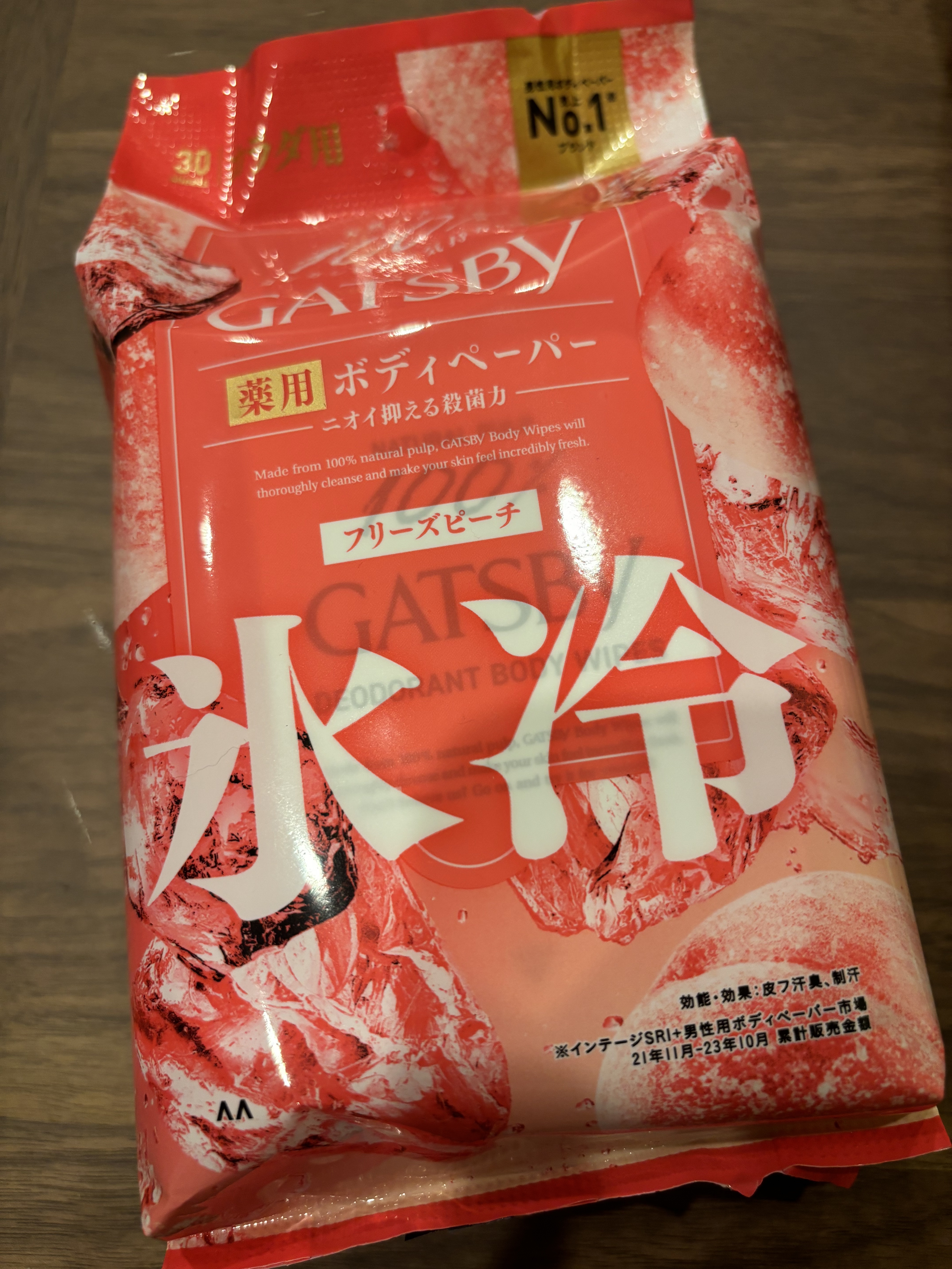 アイスデオドラント ボディペーパーN フリーズピーチ/ギャツビー/ボディシートを使ったクチコミ（1枚目）