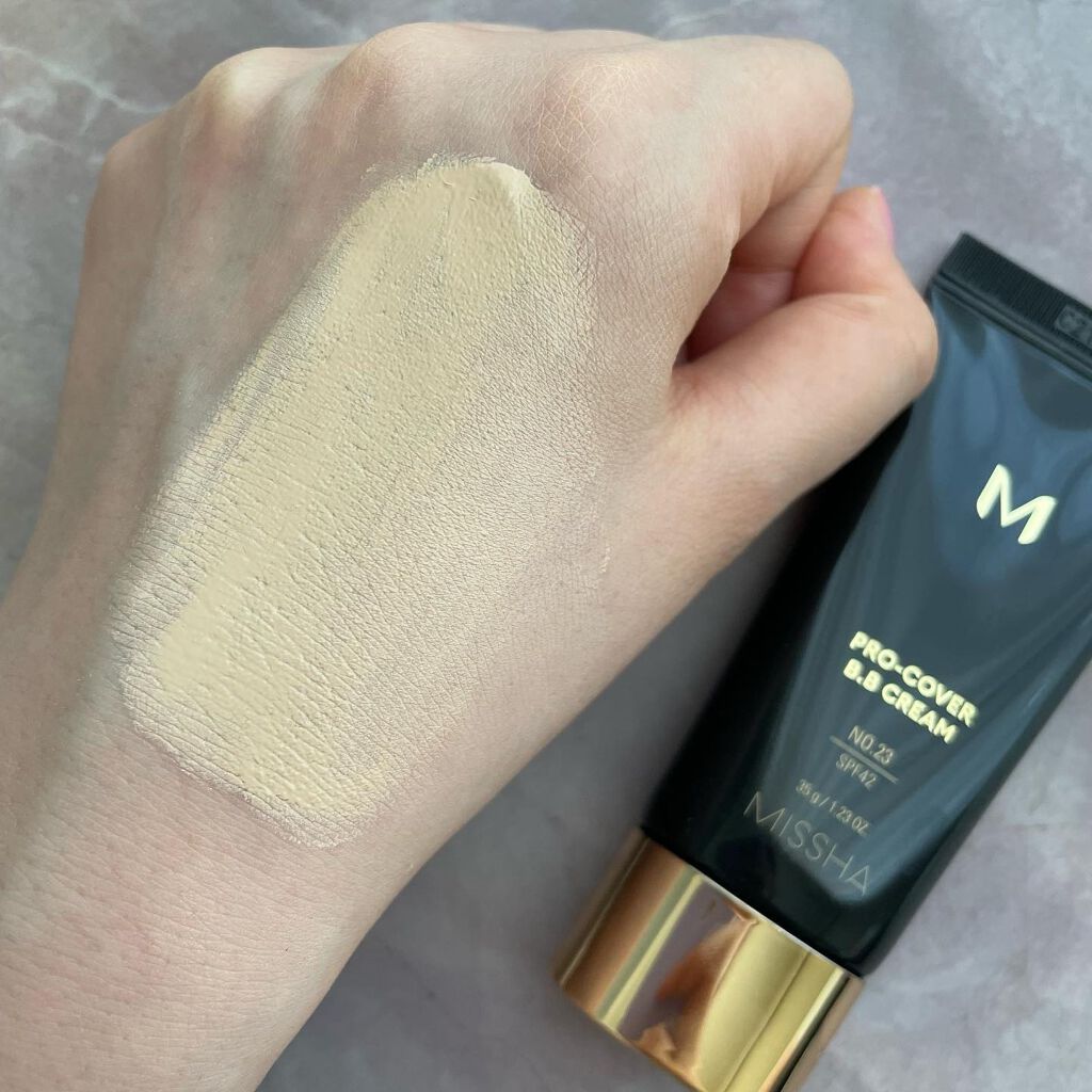 ミシャ M プロカバー BBクリーム No.23 ナチュラルベージュ/MISSHA/BBクリームを使ったクチコミ（2枚目）