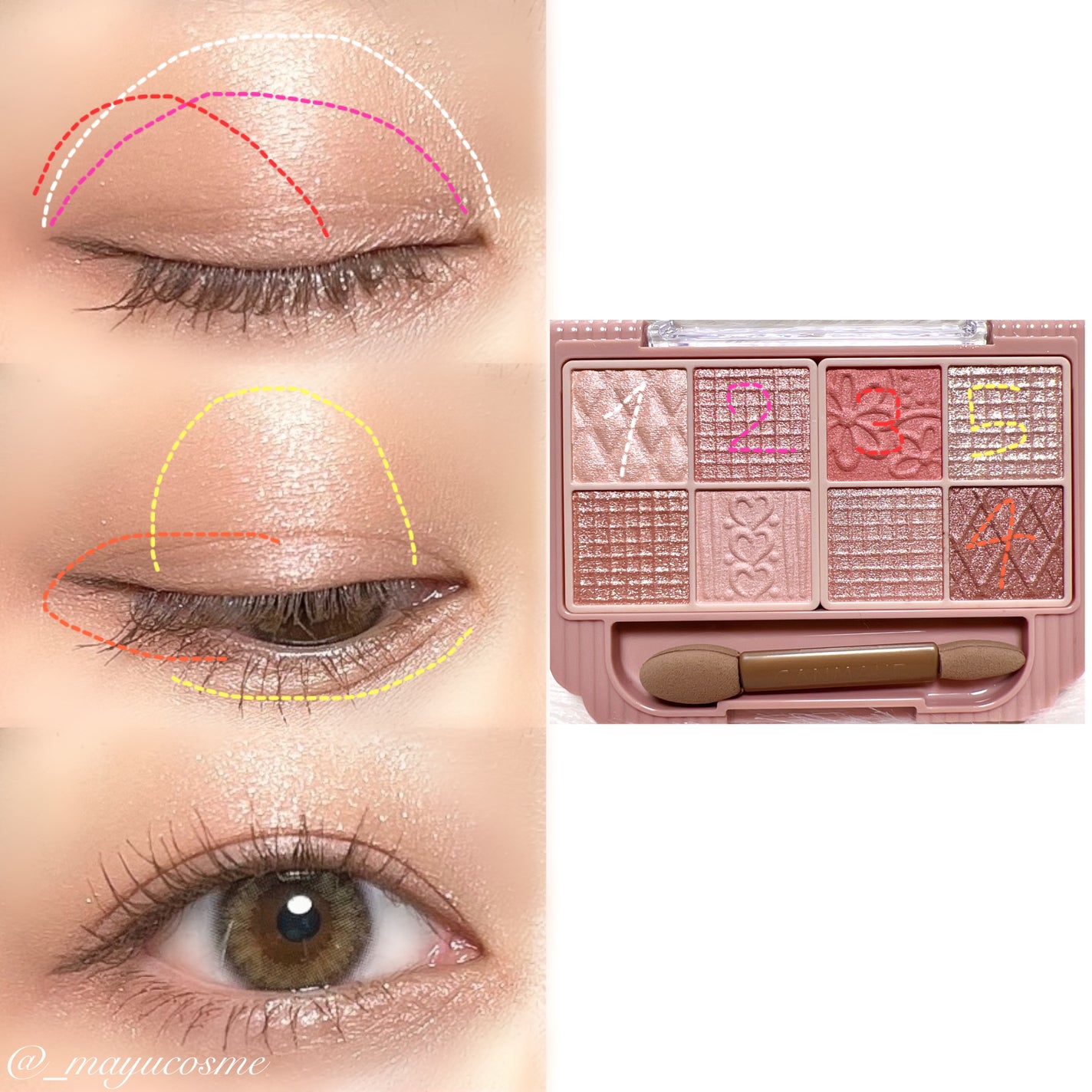 プティパレットアイズ/キャンメイク/パウダーアイシャドウを使ったクチコミ(4枚目)