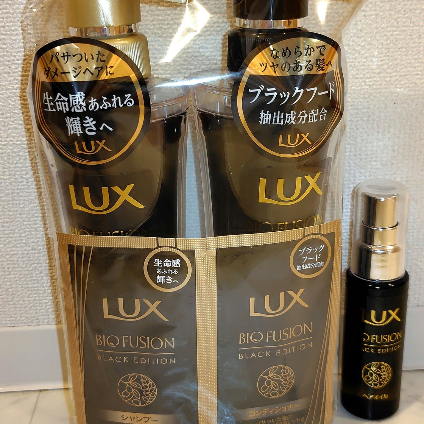 バイオフュージョン ブラックエディション/LUX/市販シャンプーを使ったクチコミ(1枚目)