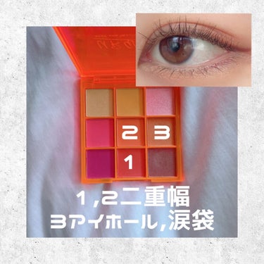 UR GLAM　BLOOMING EYE COLOR PALETTE/U R GLAM/アイシャドウパレットを使ったクチコミ（2枚目）