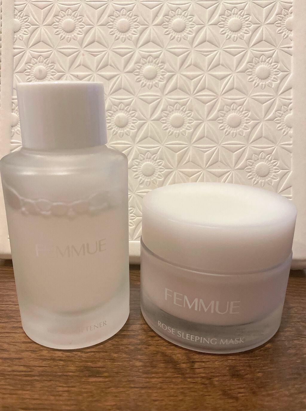 ローズウォーター スリーピングマスク/FEMMUE/フェイスクリームを使ったクチコミ(1枚目)