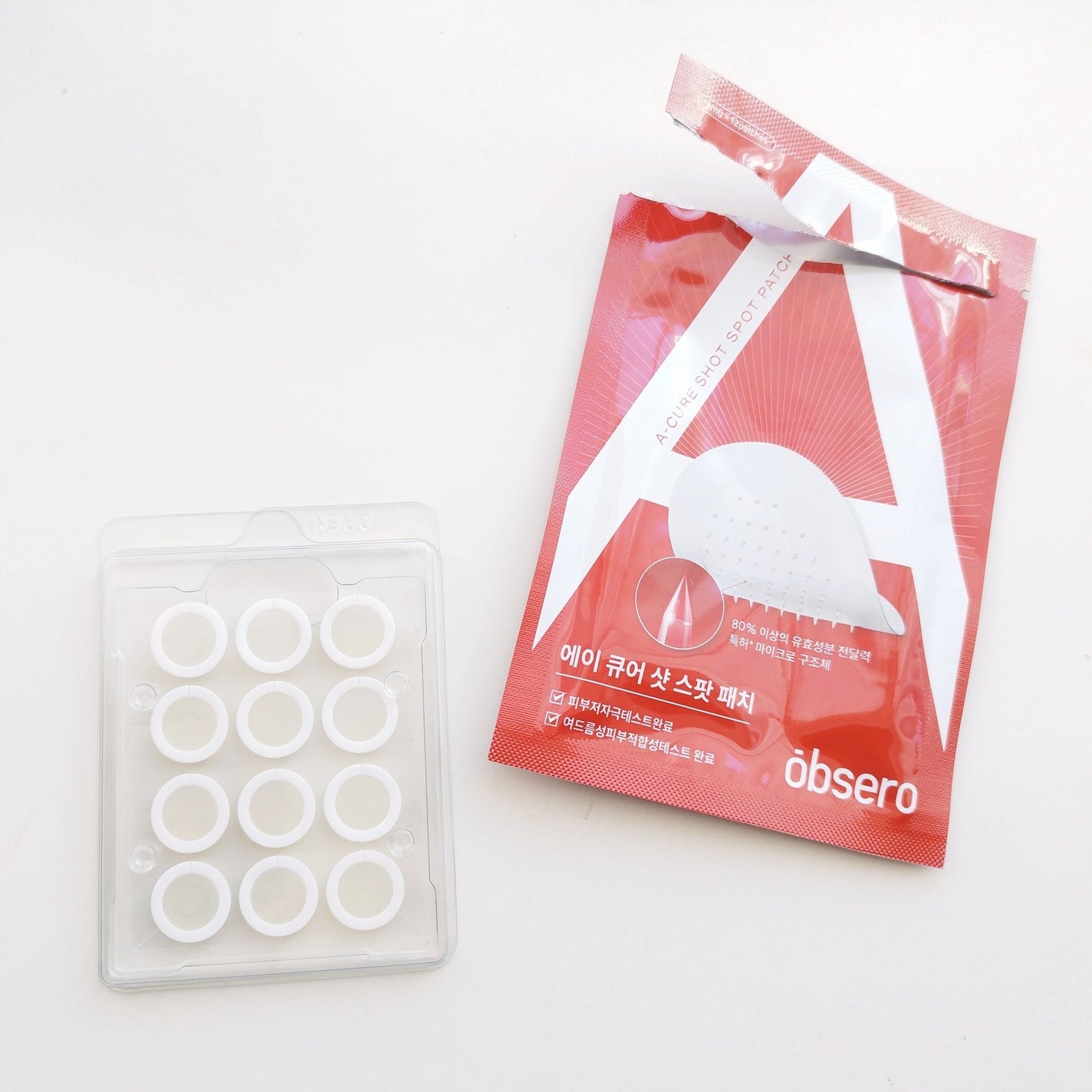 エーキュアショットスポットパッチ/obsero/にきびパッチを使ったクチコミ(1枚目)