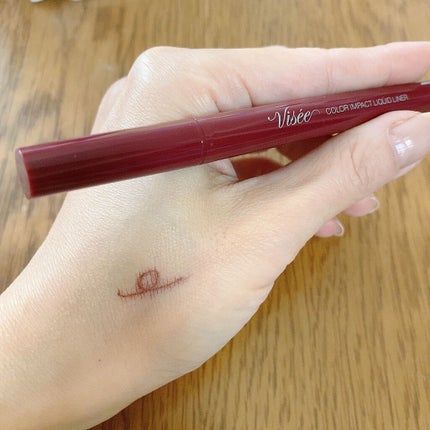 カラーインパクト リキッドライナー/Visée/リキッドアイライナーを使ったクチコミ(2枚目)