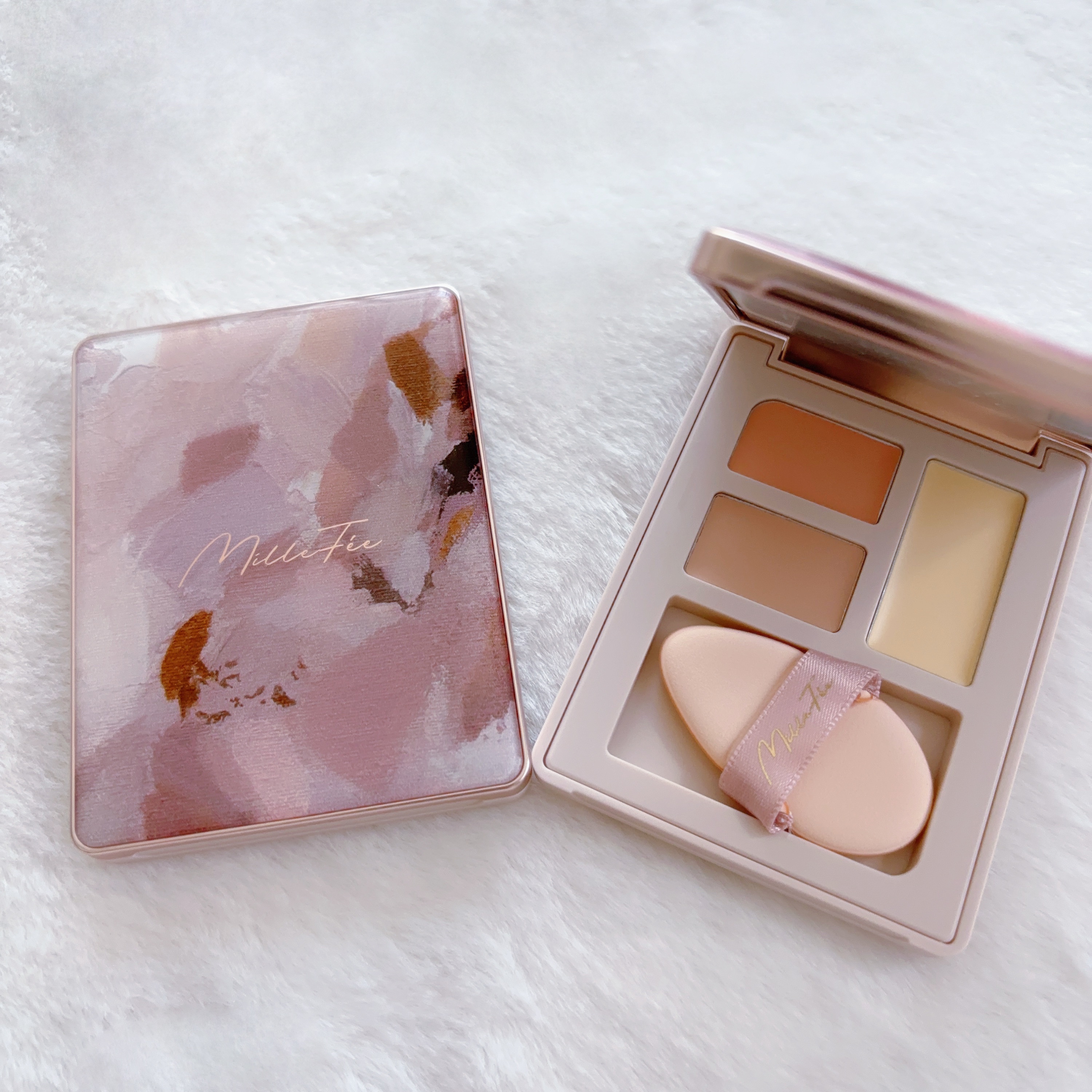 シークレットコンシーラーパレット 01 カバーグリーン/MilleFée/パレットコンシーラーを使ったクチコミ（1枚目）