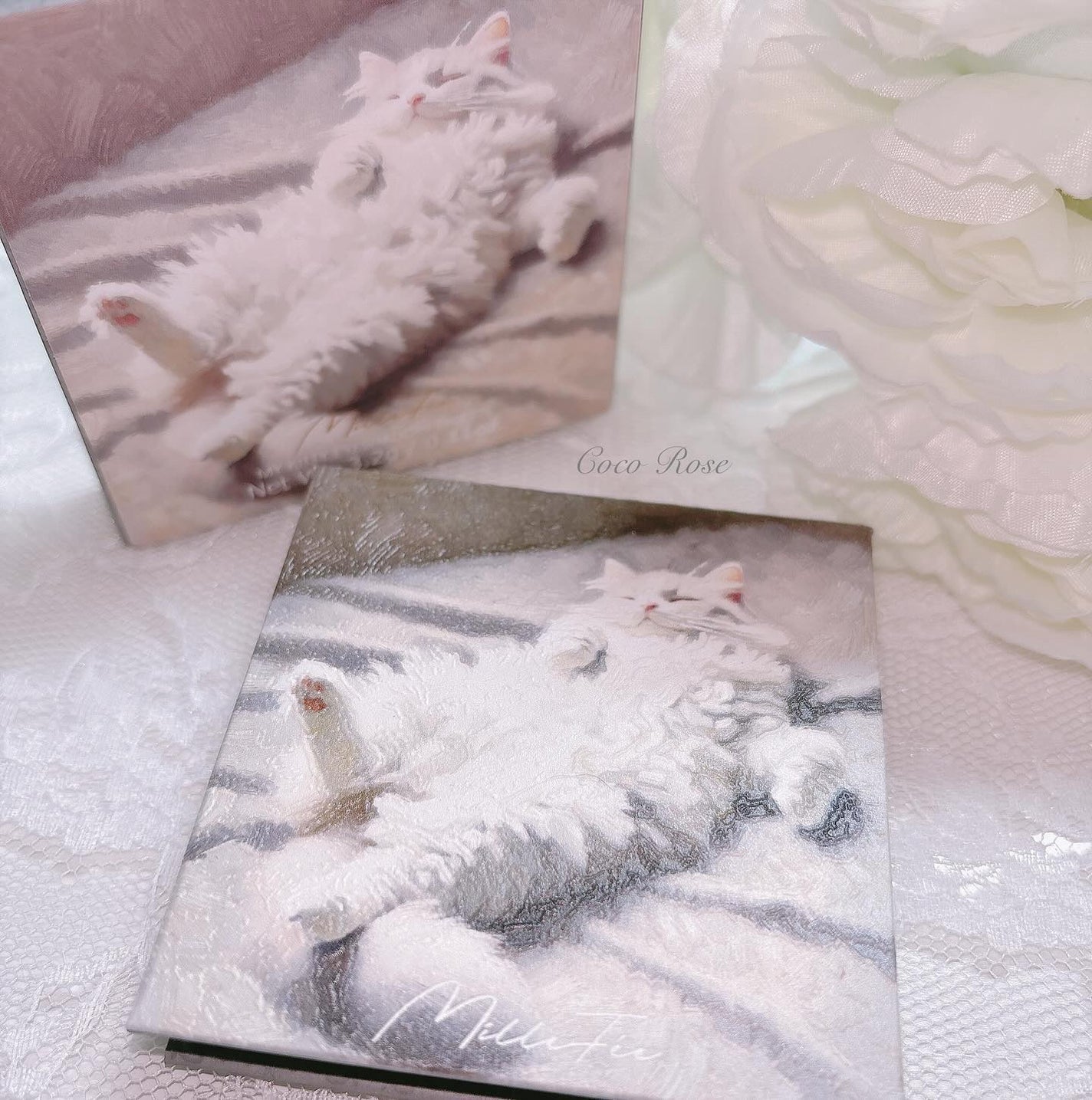 ♡ coco rose♡ on LIPS 「♡ミルフィーマイキティアイパレット04ミヌエットホワイトラメと..」(1枚目)