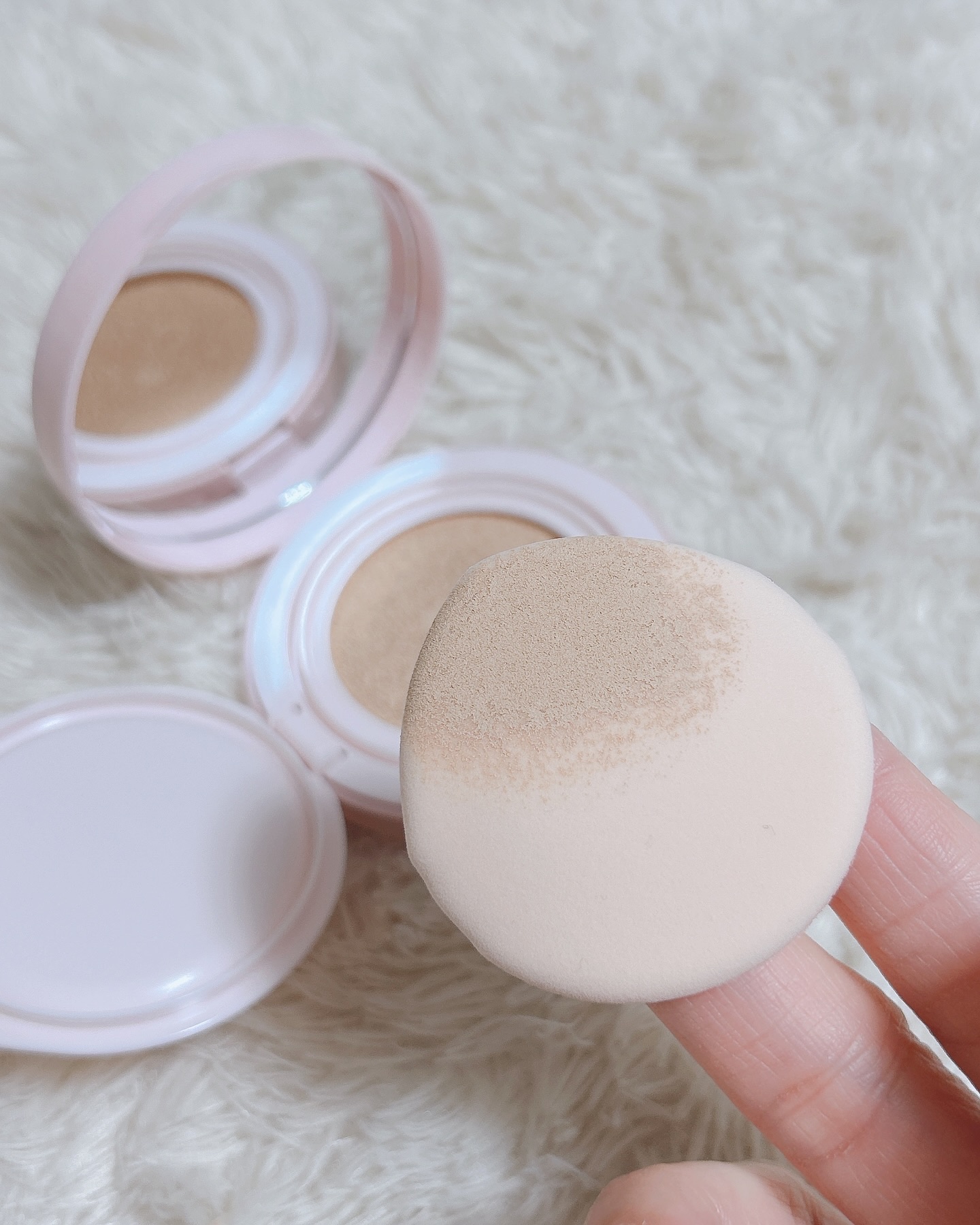 フィットグロウクッション/キャンメイク/クッションファンデーションを使ったクチコミ（3枚目）