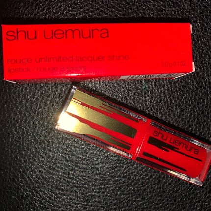 ルージュ アンリミテッド ラッカーシャイン/shu uemura/口紅を使ったクチコミ(1枚目)