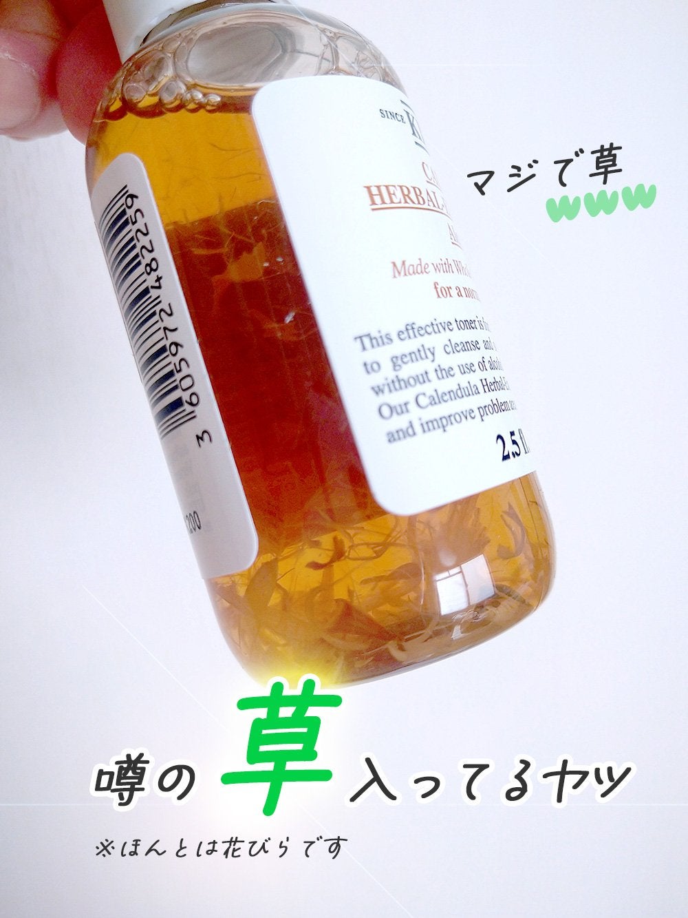 キールズ ハーバル トナー CL アルコールフリー/Kiehl's/化粧水を使ったクチコミ(1枚目)