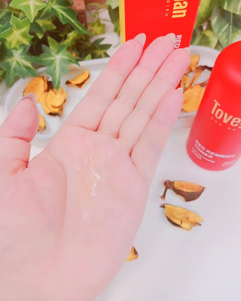 カラーフードシリーズレッドリメディートナー/Tovegan/化粧水を使ったクチコミ（2枚目）