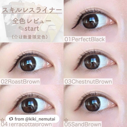 スキルレスライナー/LUMIURGLAS/リキッドアイライナーを使ったクチコミ(2枚目)