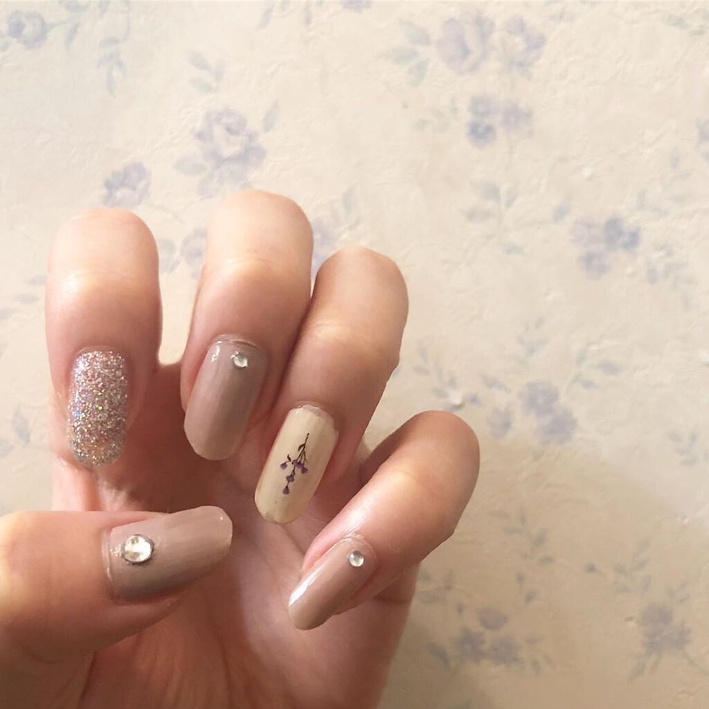 #セルフネイル,#ポリッシュネイル,#ほぼ100均ネイル,#キャンドゥネイル,#ゴールドネイル,#秋ネイル,#オータムネイル,#冬ネイルのネイルデザイン