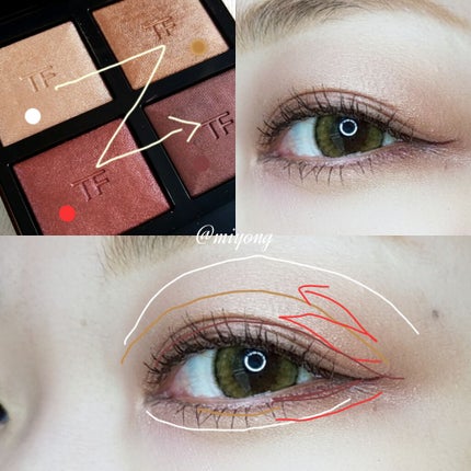 アイ カラー クォード/TOM FORD BEAUTY/アイシャドウパレットを使ったクチコミ(2枚目)