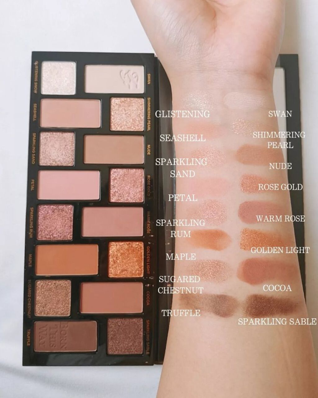 ボーン ディス ウェイ ザ ナチュラル ヌード アイシャドウ パレット/Too Faced/アイシャドウパレットを使ったクチコミ(3枚目)