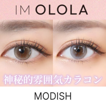 モディッシュ(Modish)マンスリー/OLOLA/1ヶ月(1MONTH)カラコンを使ったクチコミ(1枚目)