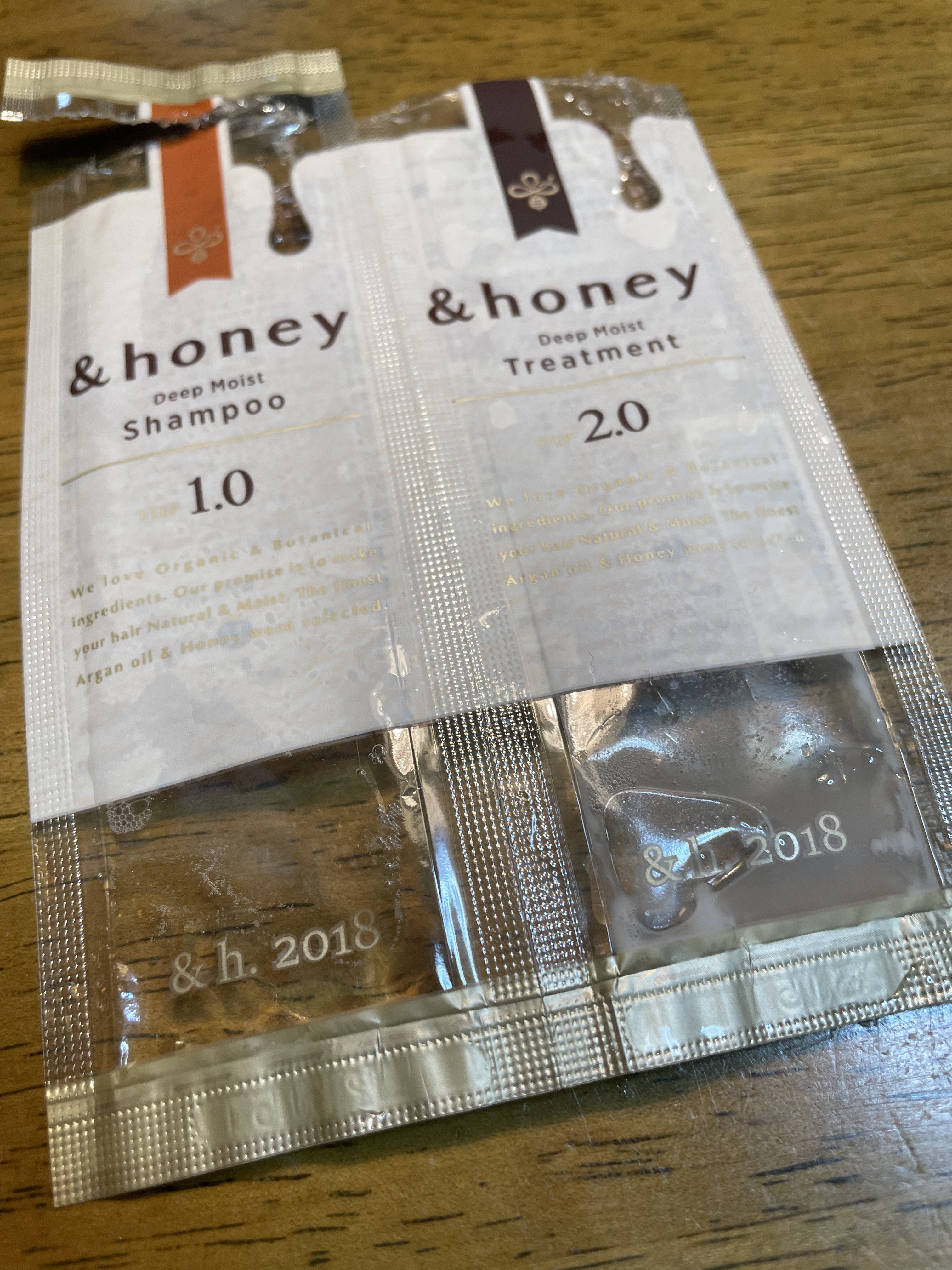ディープモイスト シャンプー1.0／ヘアトリートメント2.0 お試し（シャンプー10ml＋トリートメント10g）/&honey/市販シャンプーを使ったクチコミ（1枚目）