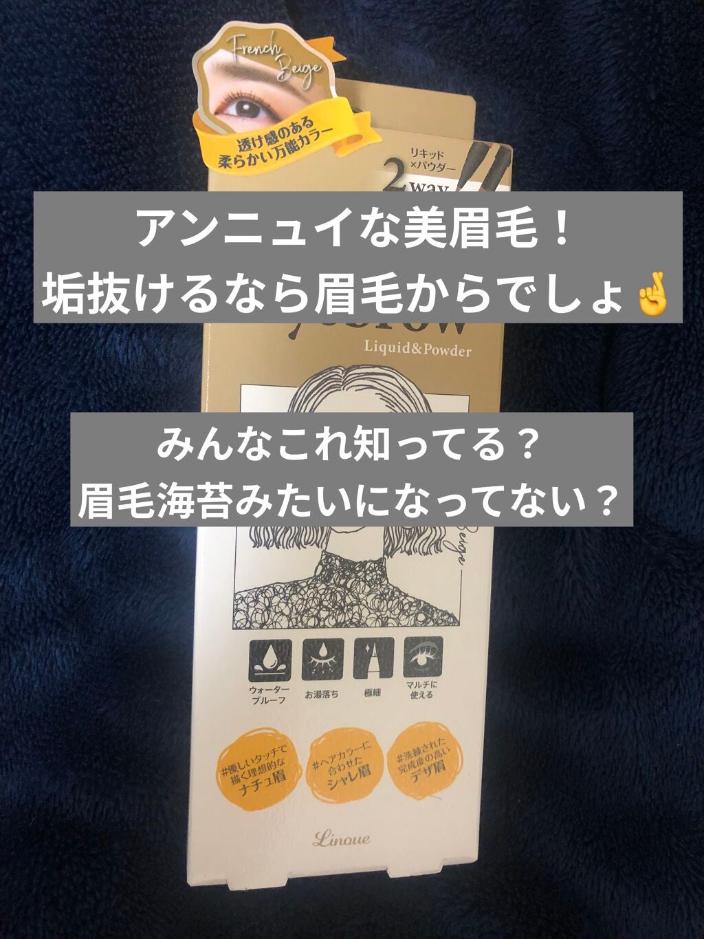 アイブロウL&P/Linoue/パウダーアイブロウを使ったクチコミ(1枚目)