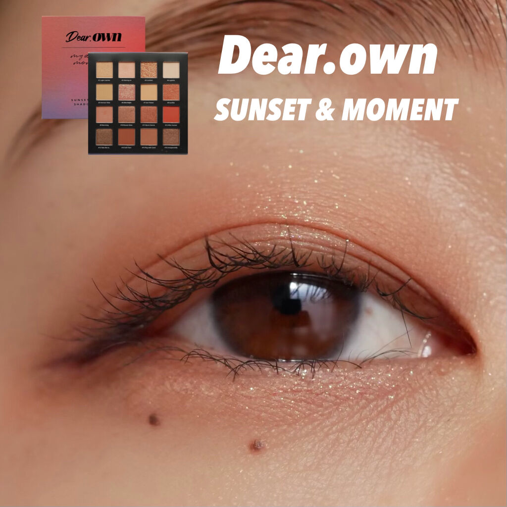 sunset&moment shadow palette/Dear.own/アイシャドウパレットを使ったクチコミ（1枚目）