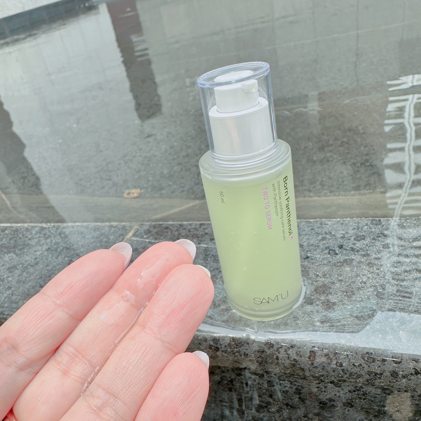 清潭洞にある
プレミアムビューティーサロン
SAMCHIC（サムシック）から
誕生したブランド✨

SAM'U

韓国セレブの愛用サロンコスメ💖

BORN PANTHENOL TWO TO SERUM
BORN PANTHENOL PE