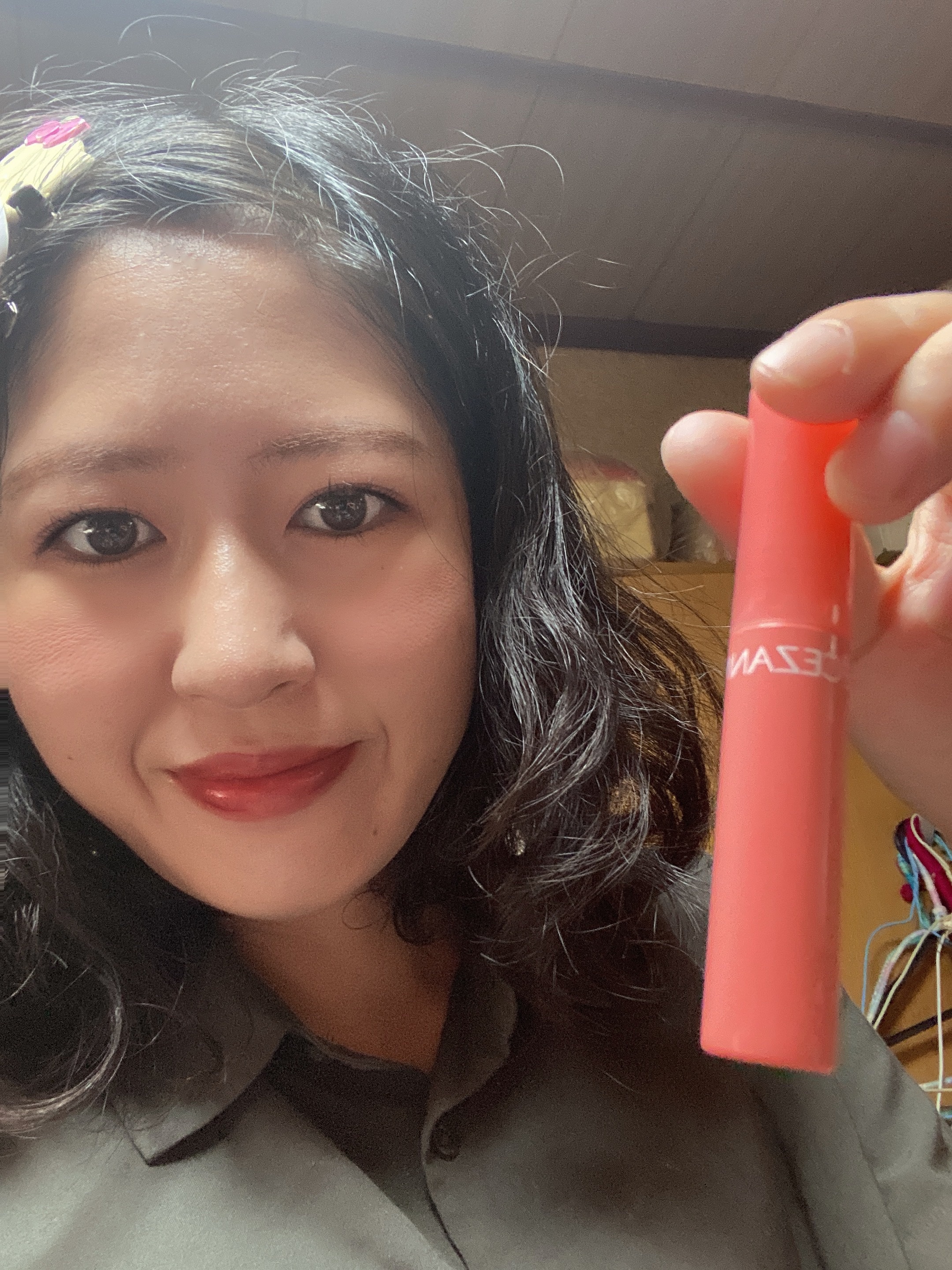 ウォータリーティントリップ P1 コーラルブーケ/CEZANNE/リップティントを使ったクチコミ（1枚目）