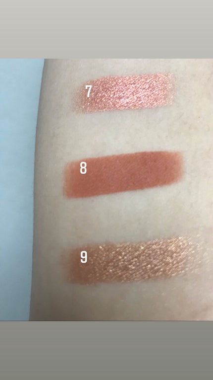 9色 マットグリッターアイシャドウパレット/MINSHZEE/アイシャドウパレットを使ったクチコミ(6枚目)