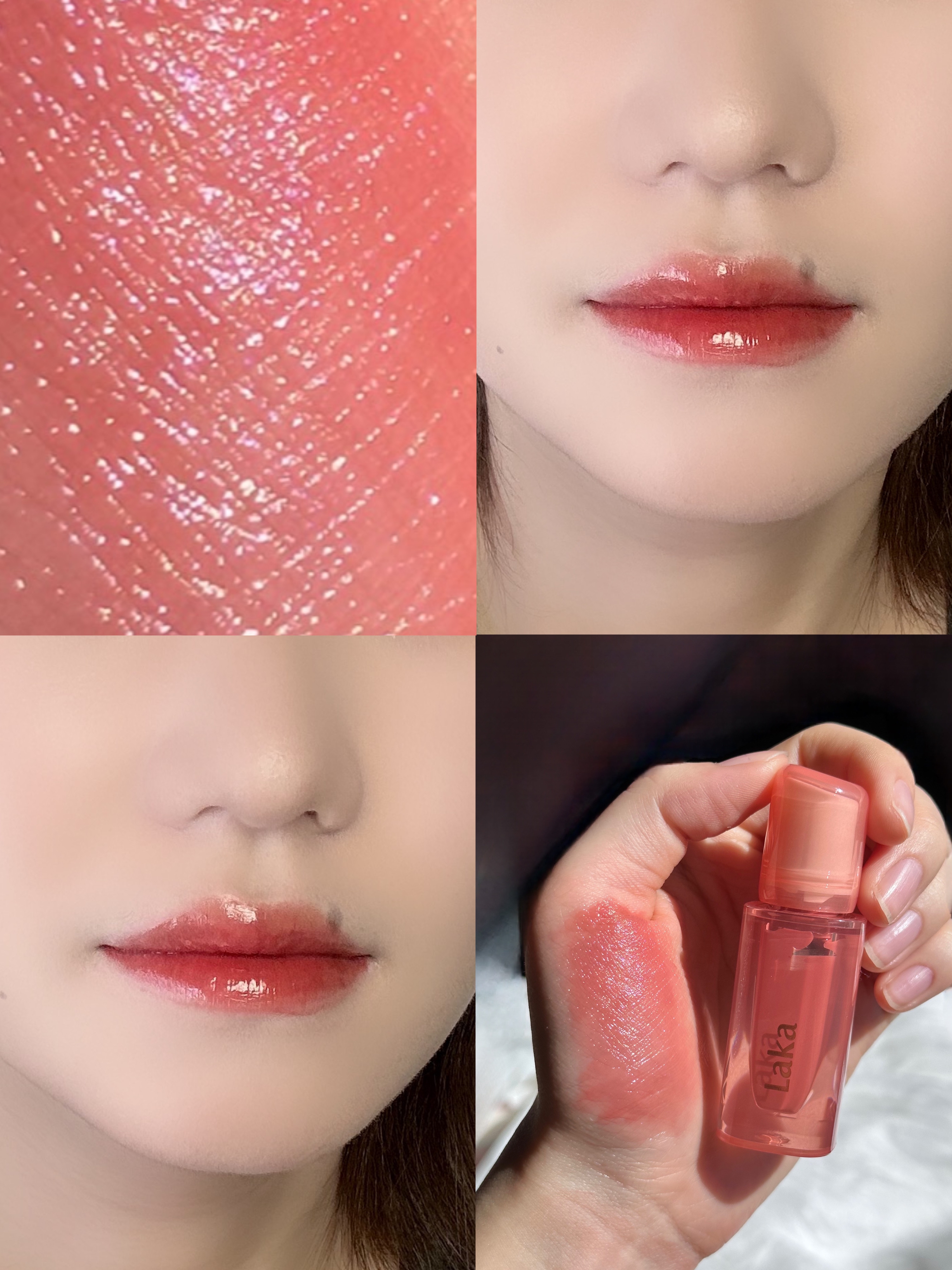 ジェリーイングヌードグロス/Laka/リップグロスを使ったクチコミ（2枚目）