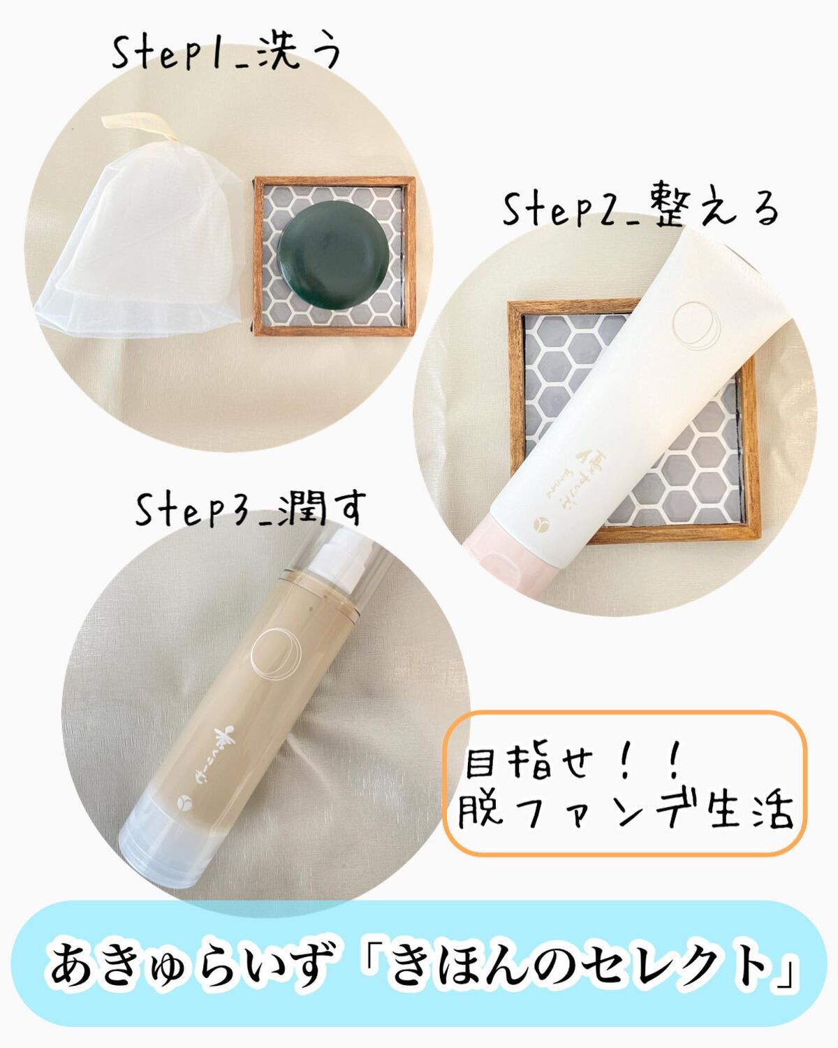 きほんのセレクト/あきゅらいず/スキンケアキットを使ったクチコミ(1枚目)