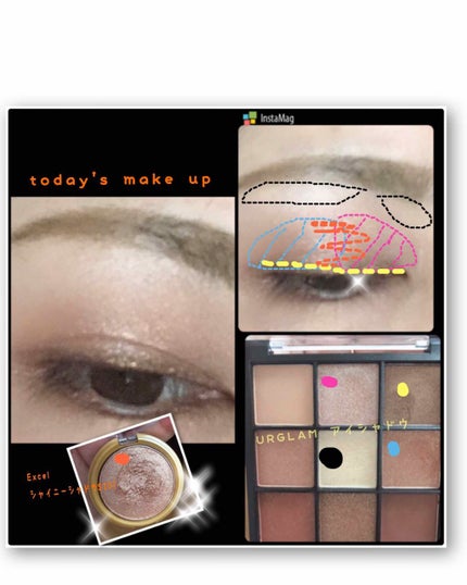 UR GLAM BLOOMING EYE COLOR PALETTE/U R GLAM/アイシャドウパレットを使ったクチコミ(1枚目)