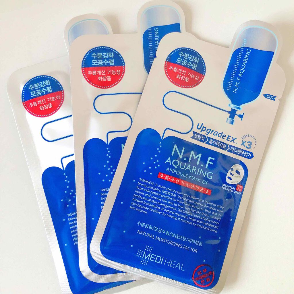 N.M.FアクアアンプルマスクJEX/MEDIHEAL/シートマスク・パックを使ったクチコミ（1枚目）