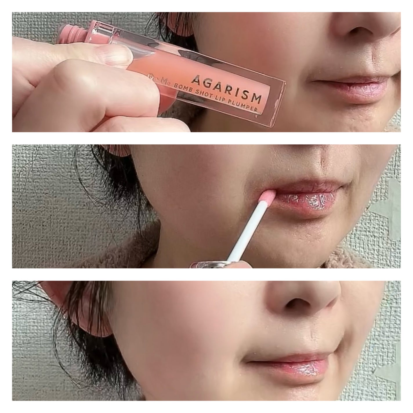 キューミ―ボムショットリッププランパー/AGARISM/リッププランパーを使ったクチコミ(3枚目)