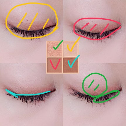 ベージュトーンアイシャドウ/CEZANNE/アイシャドウパレットを使ったクチコミ(2枚目)