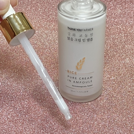 ライスピュアクリームインアンプル/THANK YOU FARMER/美容液を使ったクチコミ（3枚目）