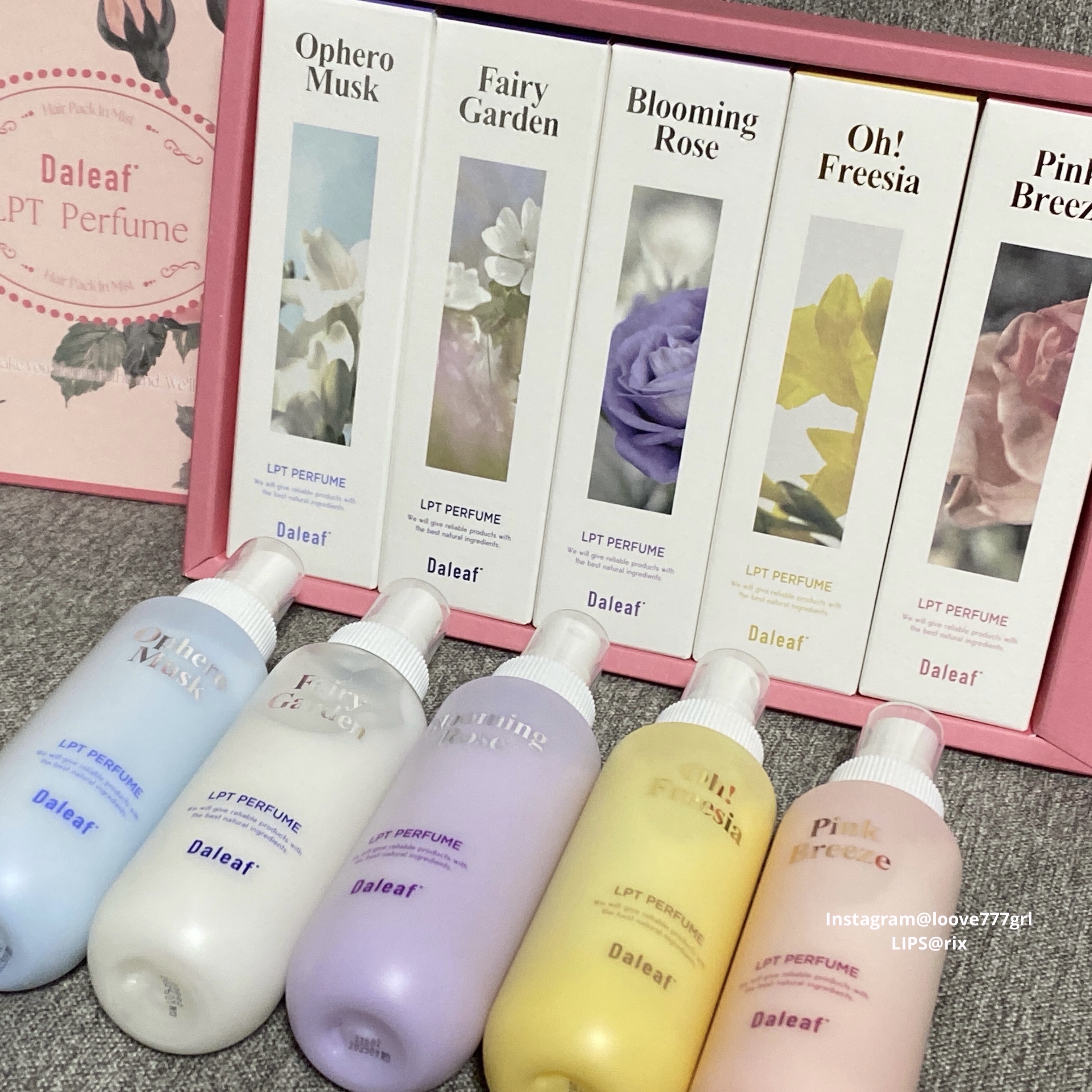 パフュームヘアパックインミスト Pink Breeze/Daleaf/アウトバストリートメントを使ったクチコミ（2枚目）