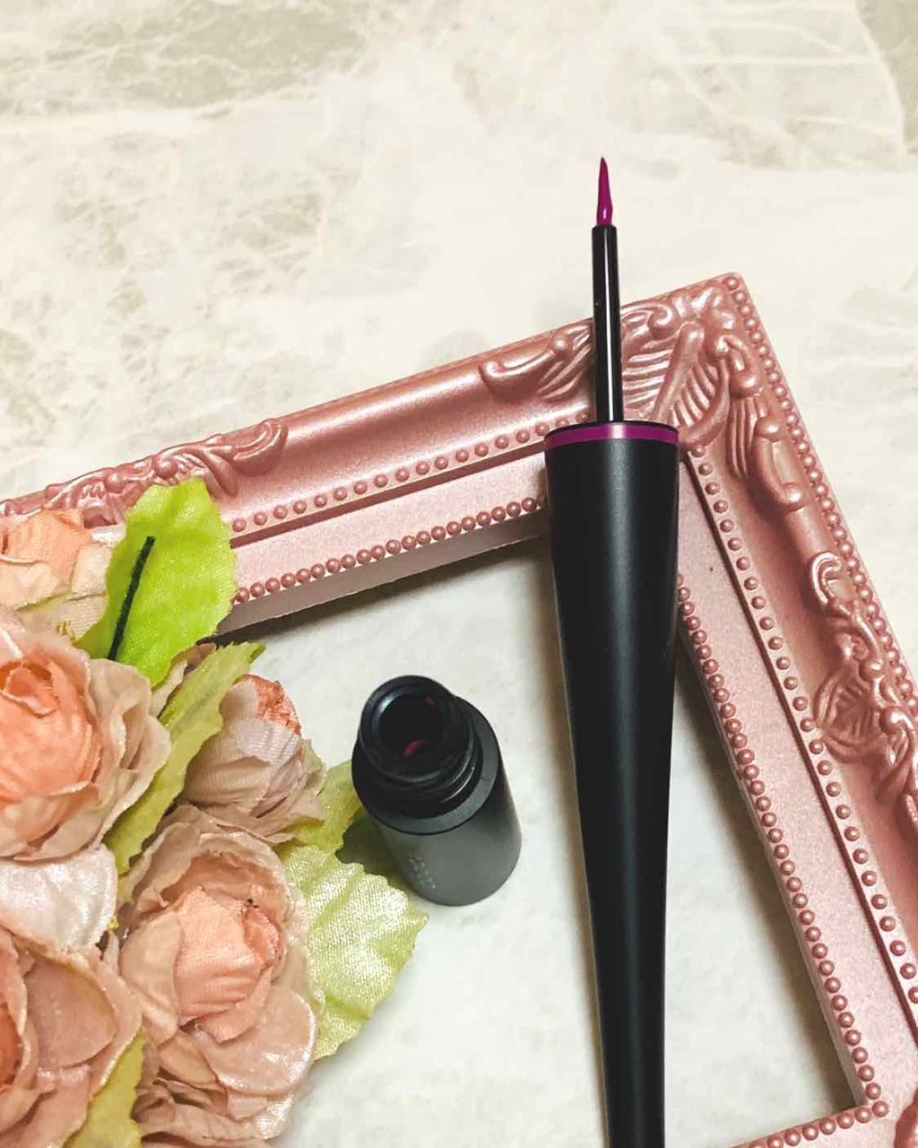 カラー インク リクイド アイライナー 105 キャットピンク/SUQQU/リキッドアイライナーを使ったクチコミ（2枚目）