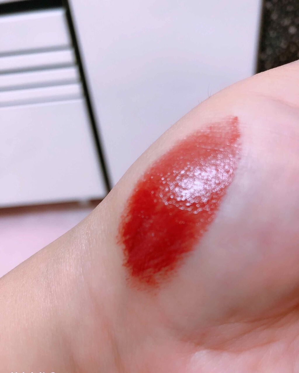 ラスティンググロスリップ/CEZANNE/口紅を使ったクチコミ(2枚目)