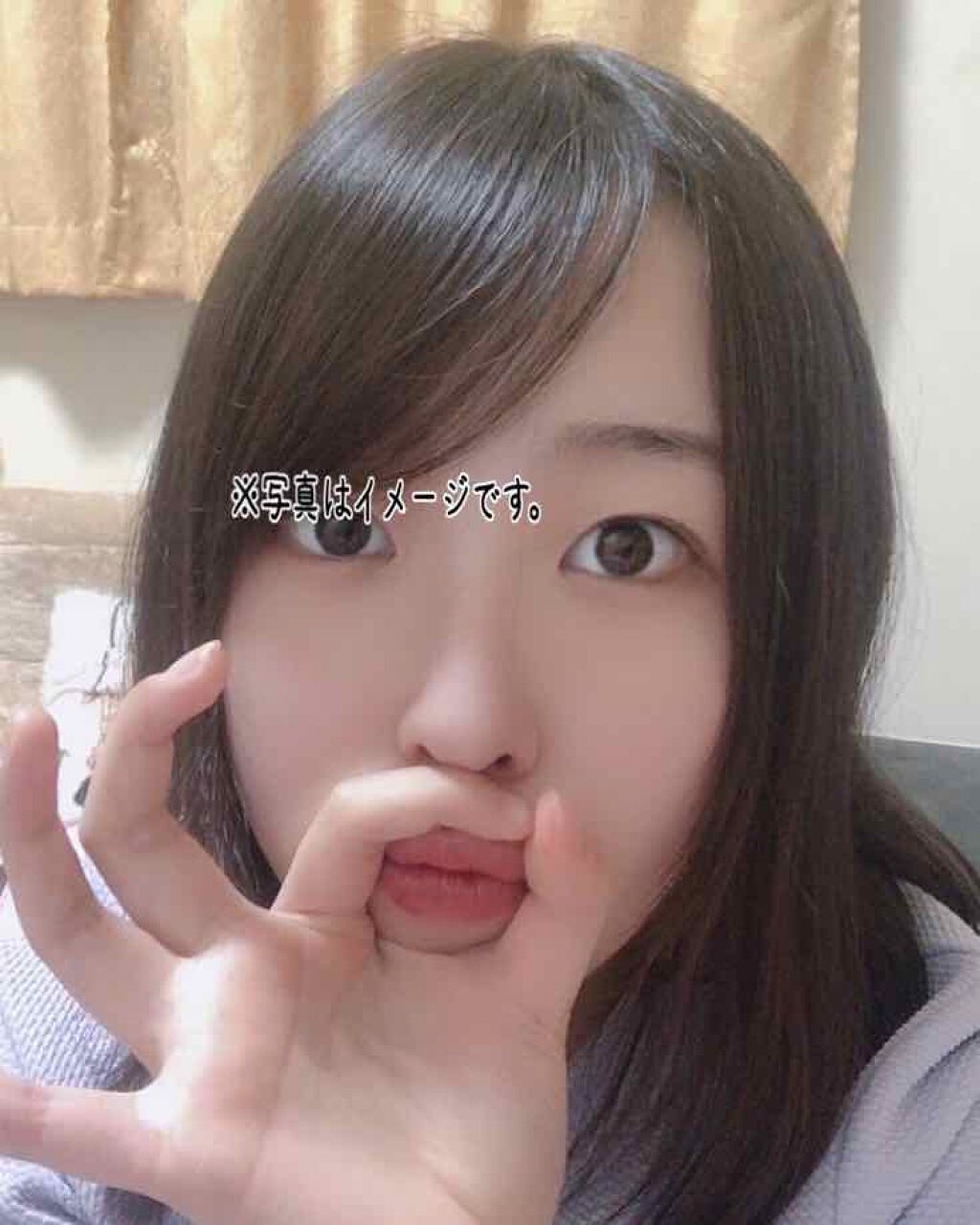 Haru on LIPS 「自分で前髪切りました🥺薄くしたんですが、薄い方がいいのかな……..」(2枚目)