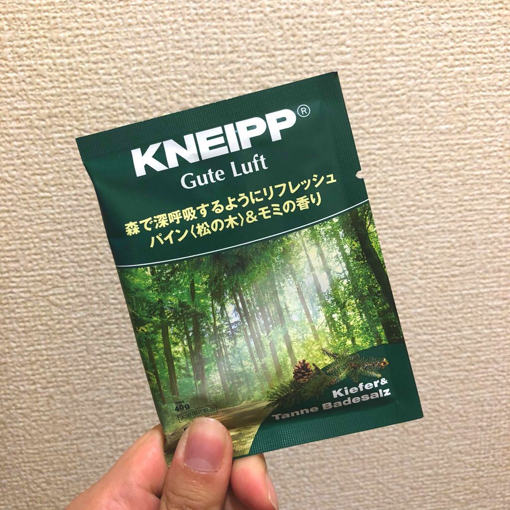 クナイプ グーテルフト バスソルト パイン<松の木>&モミの香り/クナイプ/無機塩系入浴剤を使ったクチコミ(1枚目)