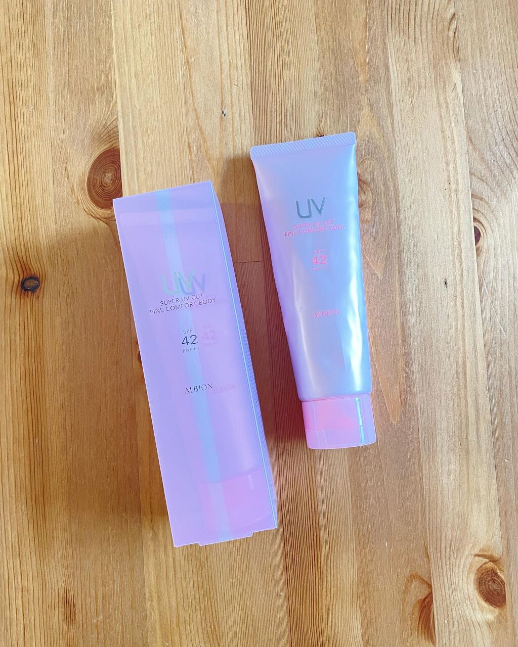 スーパー UV カット ファインコンフォート ボディ/ALBION/日焼け止めミルクを使ったクチコミ（1枚目）