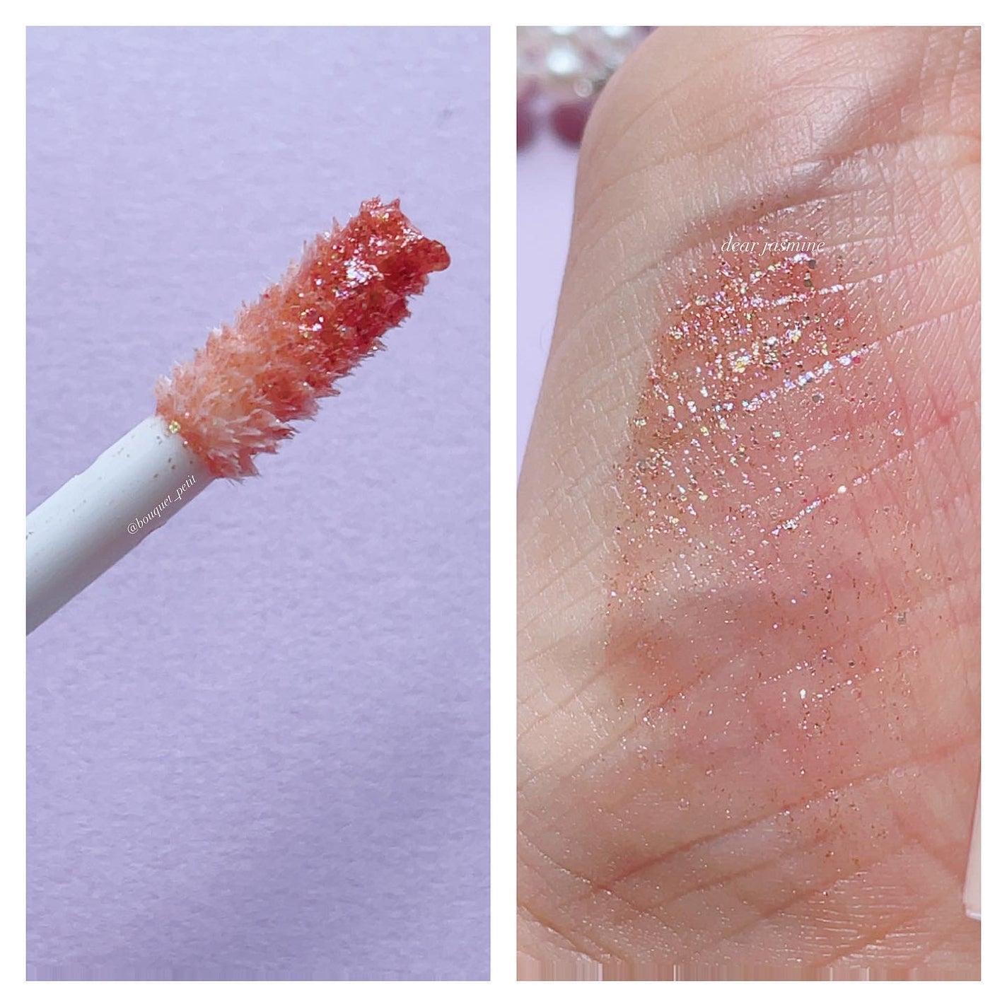 女神降臨 エディション グリッター リップティント アイシャドウセット/all my things/メイクアップキットを使ったクチコミ(7枚目)