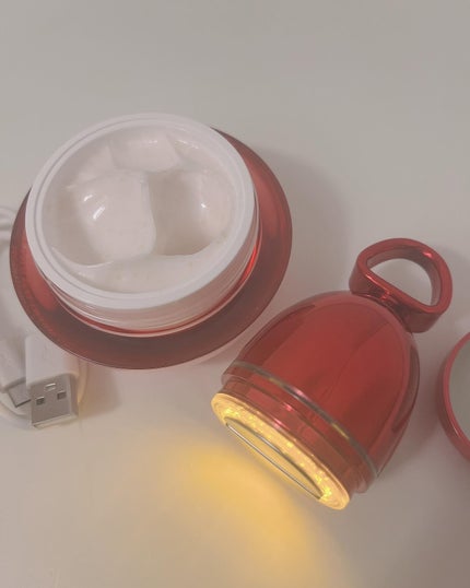 シューマジゴールド糸リフティングクリーム+EMS美顔器/MEDITHERAPY/フェイスクリームを使ったクチコミ(2枚目)