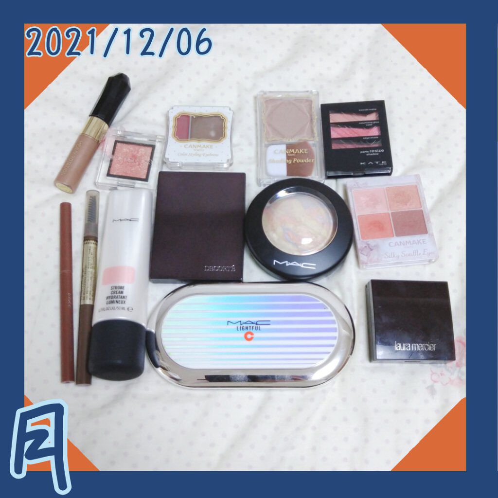 カラースタイリングアイブロウ 01 ボルドーブラウン/キャンメイク/パウダーアイブロウを使ったクチコミ（1枚目）