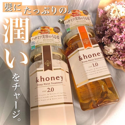 ディープモイスト シャンプー1.0/ヘアトリートメント2.0/&honey/市販シャンプーを使ったクチコミ(1枚目)