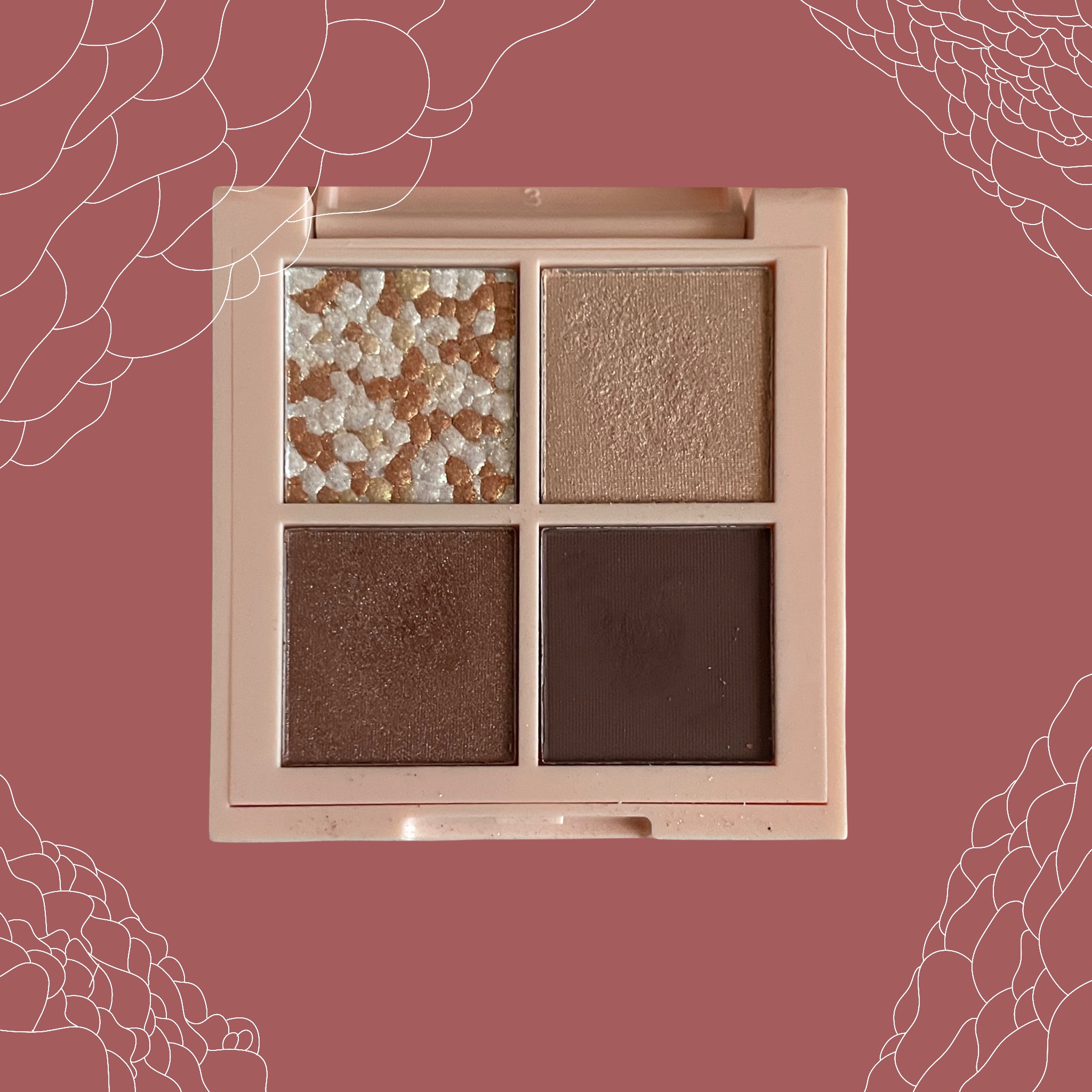 レブロン ダズル アイシャドウ クアッド 001 グレイジング ブラウン/REVLON/アイシャドウパレットを使ったクチコミ（3枚目）