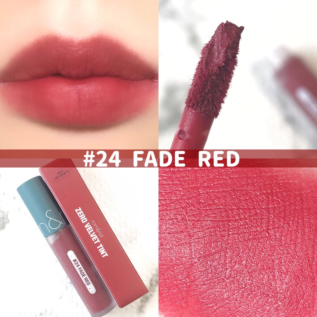 ゼロベルベットティント/rom&nd/リップティントを使ったクチコミ(5枚目)