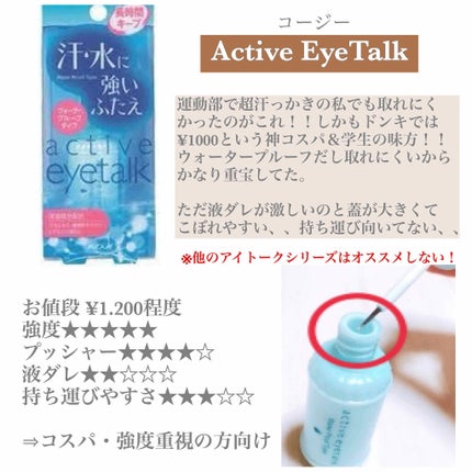 アクティブアイトークII/アイトーク/二重まぶた用アイテムを使ったクチコミ(2枚目)