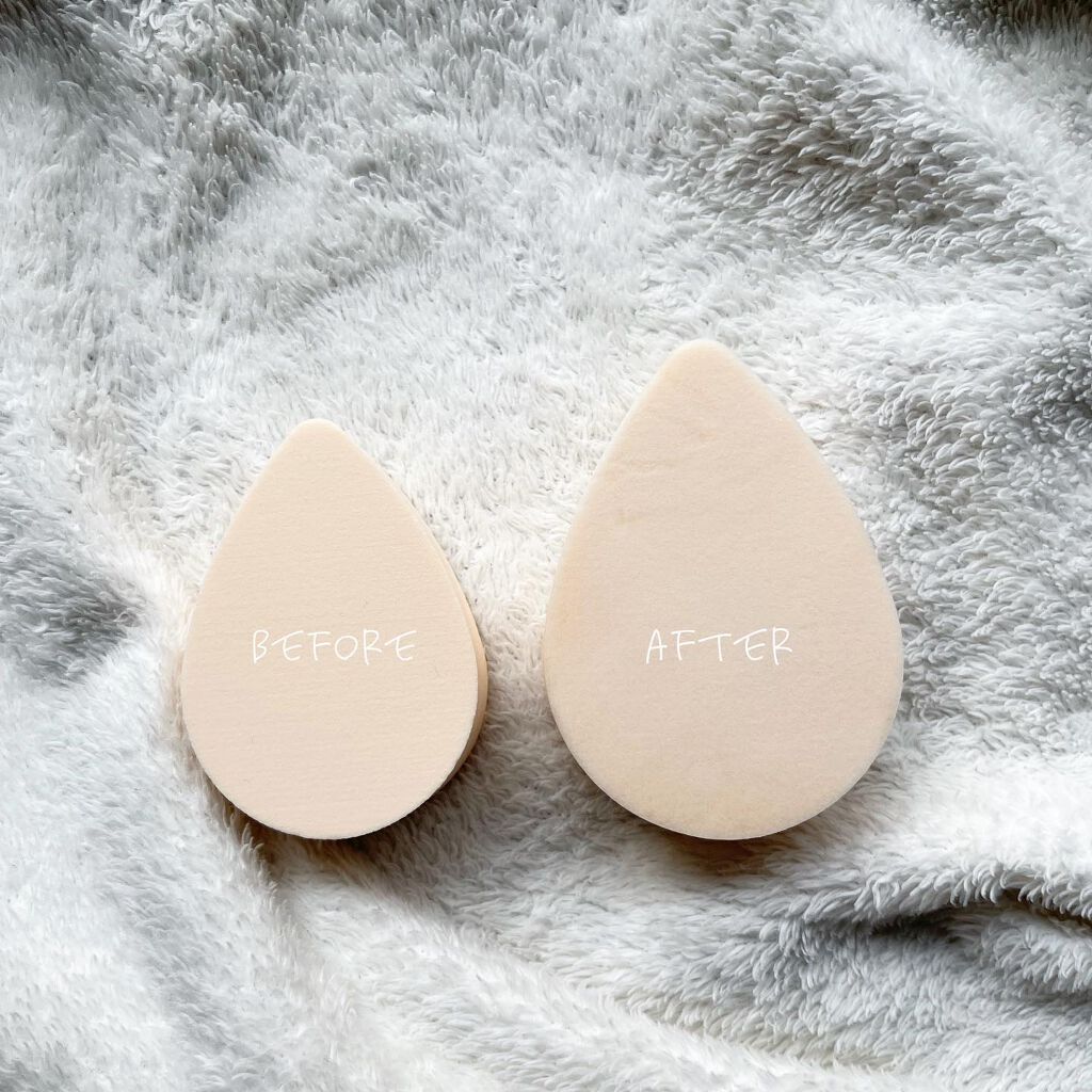 ハイドロ メイクアップスポンジ ウォータードロップ/THE TOOL LAB/パフ・スポンジを使ったクチコミ(2枚目)