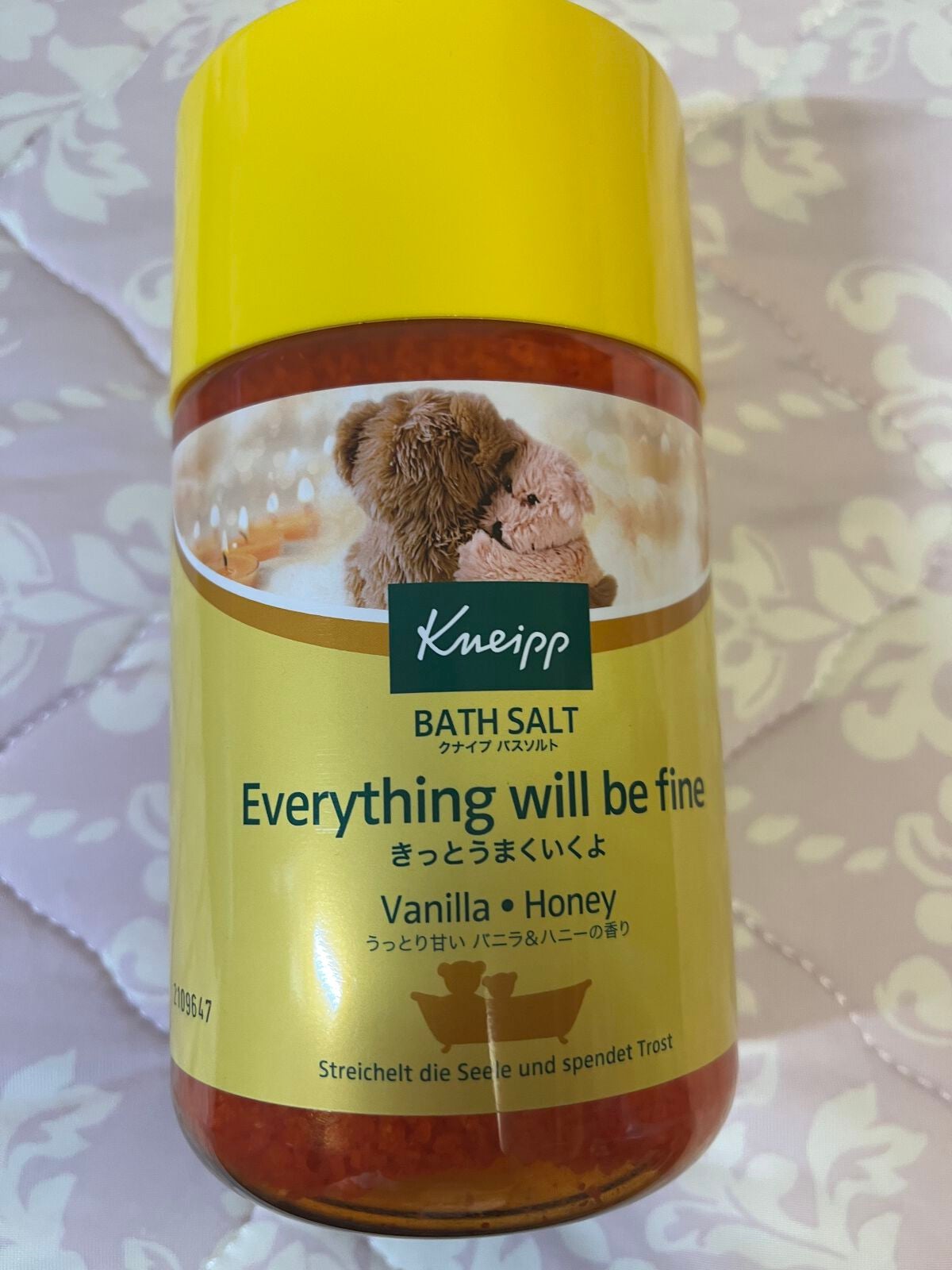クナイプ バスソルト バニラ&ハニーの香り/クナイプ/無機塩系入浴剤を使ったクチコミ(1枚目)