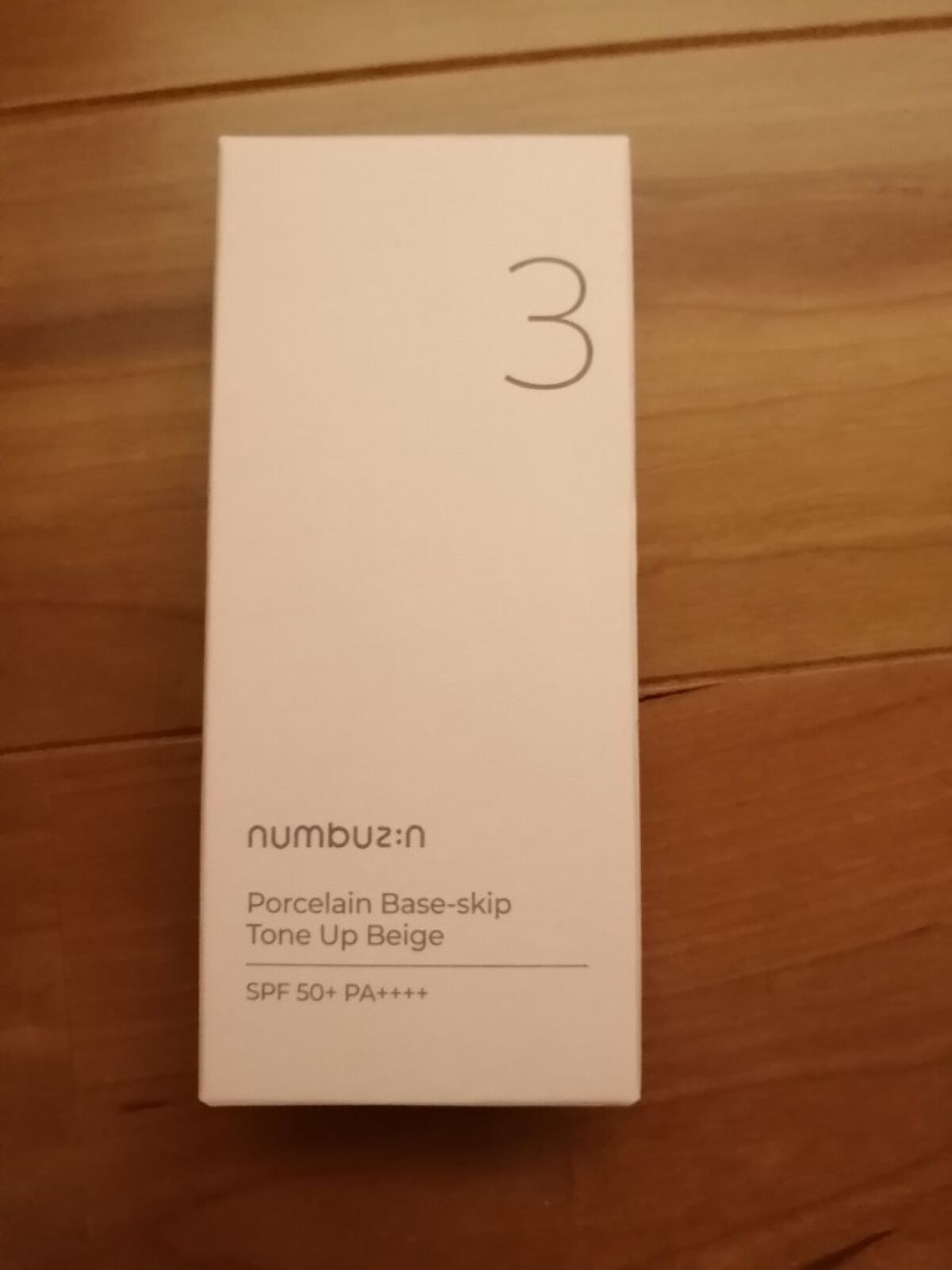 3番 ノーファンデ陶器肌トーンアップクリーム/numbuzin/化粧下地を使ったクチコミ（2枚目）